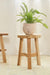 Raft Round Stool - 33x33x46 In cm / Teak Wood - Indoor Furniture