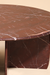 Raio Indian Roso Coffee Table - L:101.6 x W:101.6 x H:40.64 In Cms / Red / Marble - Indoor Furniture