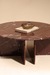 Raio Indian Roso Coffee Table - L:101.6 x W:101.6 x H:40.64 In Cms / Red / Marble - Indoor Furniture