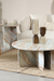 Raio Jupiter Coffee Table - L:101.6 x W:101.6 x H:40.64 In Cms / Brown / Marble - Indoor Furniture