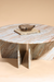 Raio Jupiter Coffee Table - L:101.6 x W:101.6 x H:40.64 In Cms / Brown / Marble - Indoor Furniture