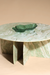 Raio Pista Coffee Table - L:101.6 x W:101.6 x H:40.64 In Cms / Green / Marble - Indoor Furniture
