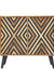 Rake Storage Cabinet - Grey Matt Finish / Plywood and teak wood / L: 32’’ W: 15’’ H: 32’’; Leg Height: 8’’; L: 30’’ W: