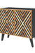 Rake Storage Cabinet - Grey Matt Finish / Plywood and teak wood / L: 32’’ W: 15’’ H: 32’’; Leg Height: 8’’; L: 30’’ W: