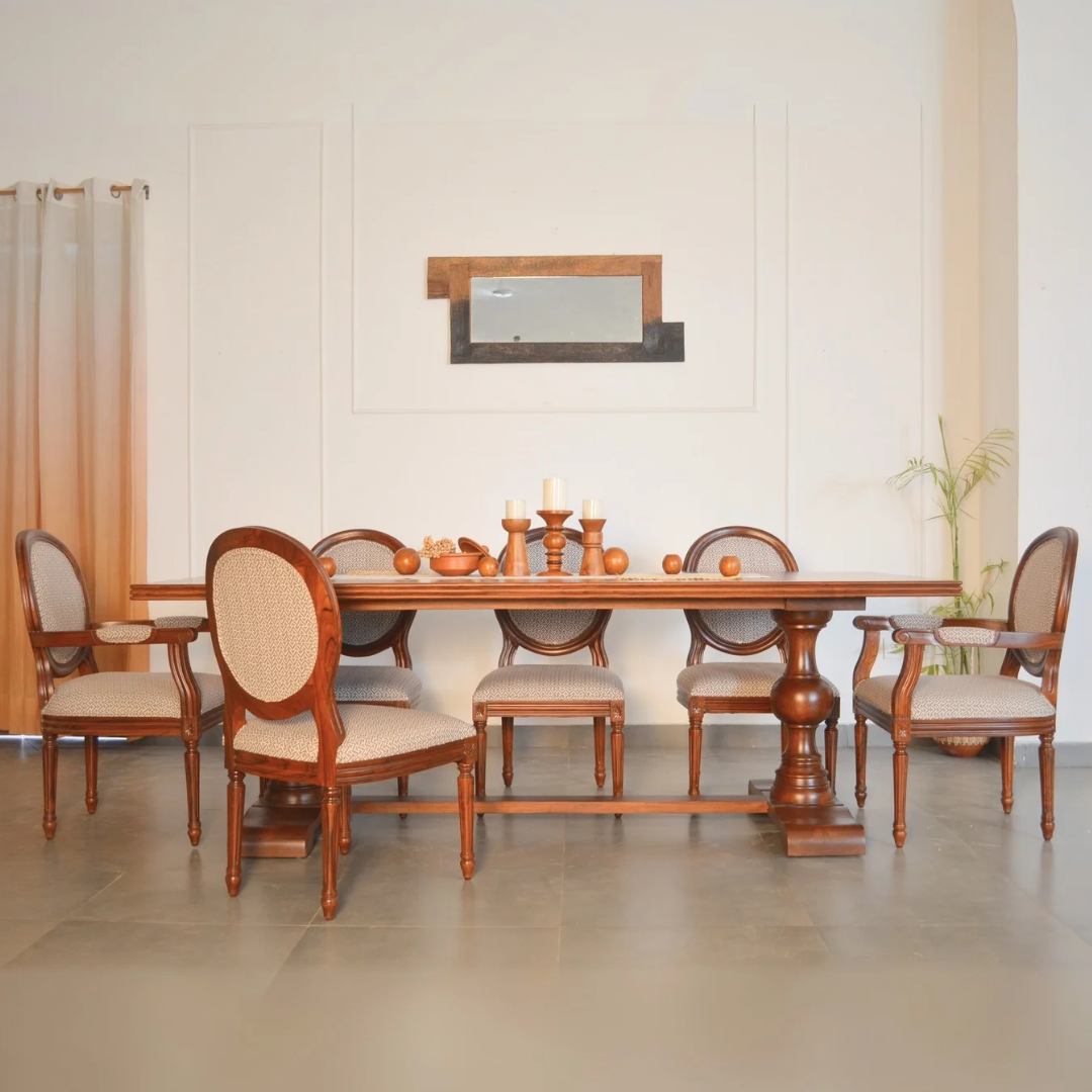 Ramnant Dining Chair - Teak / Teakwood, fabric / L: 23’’ W: 24’’ H: 37’’; Seat Height: 18’’ - Furniture