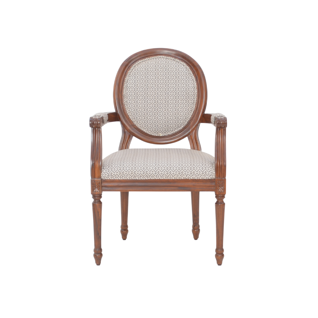 Ramnant Dining Chair - Teak / Teakwood, fabric / L: 23’’ W: 24’’ H: 37’’; Seat Height: 18’’ - Furniture