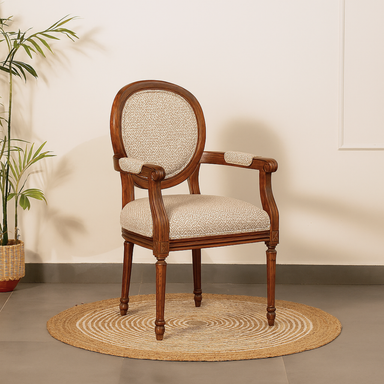 Ramnant Dining Chair - Teak / Teakwood, fabric / L: 23’’ W: 24’’ H: 37’’; Seat Height: 18’’ - Furniture