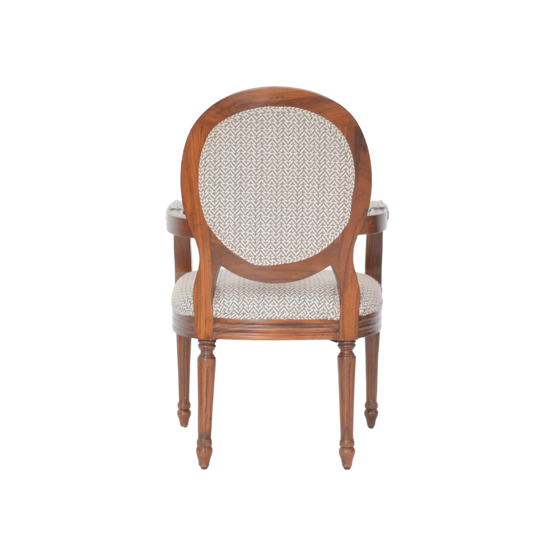 Ramnant Dining Chair - Teak / Teakwood, fabric / L: 23’’ W: 24’’ H: 37’’; Seat Height: 18’’ - Furniture