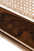 Rattan Table Lamp - Natural / Teakwood, iron and cane / L: 15’’ W: 6’’ H: 16.5’’ - Lighting