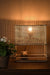 Rattan Table Lamp - Natural / Teakwood, iron and cane / L: 15’’ W: 6’’ H: 16.5’’ - Lighting