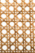 Rattan Tray Utility Table - Brown / Teakwood, cane / L: 18’’ W: 18’’ H: 24’’ - Furniture