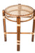 Rattan Tray Utility Table - Brown / Teakwood, cane / L: 18’’ W: 18’’ H: 24’’ - Furniture