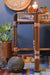 Rattan Tray Utility Table - Brown / Teakwood, cane / L: 18’’ W: 18’’ H: 24’’ - Furniture