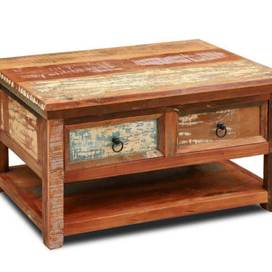 Reclaimed 2 Drawer Coffee Table