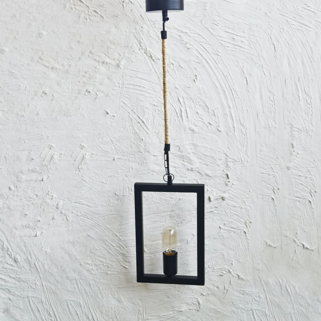 Rectangle Frame Industrial Ceiling Pendant Lighting