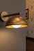 Regal Dome Wall Sconce - Gold / 8 inches, Width - 10 inches, Height: 8 inches / Glass and Mild Steel - Lighting