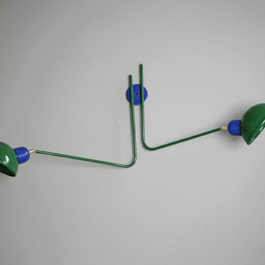 Repertoire Green Wall Lamp - Black / Mild Steel, Color: Black - Lighting