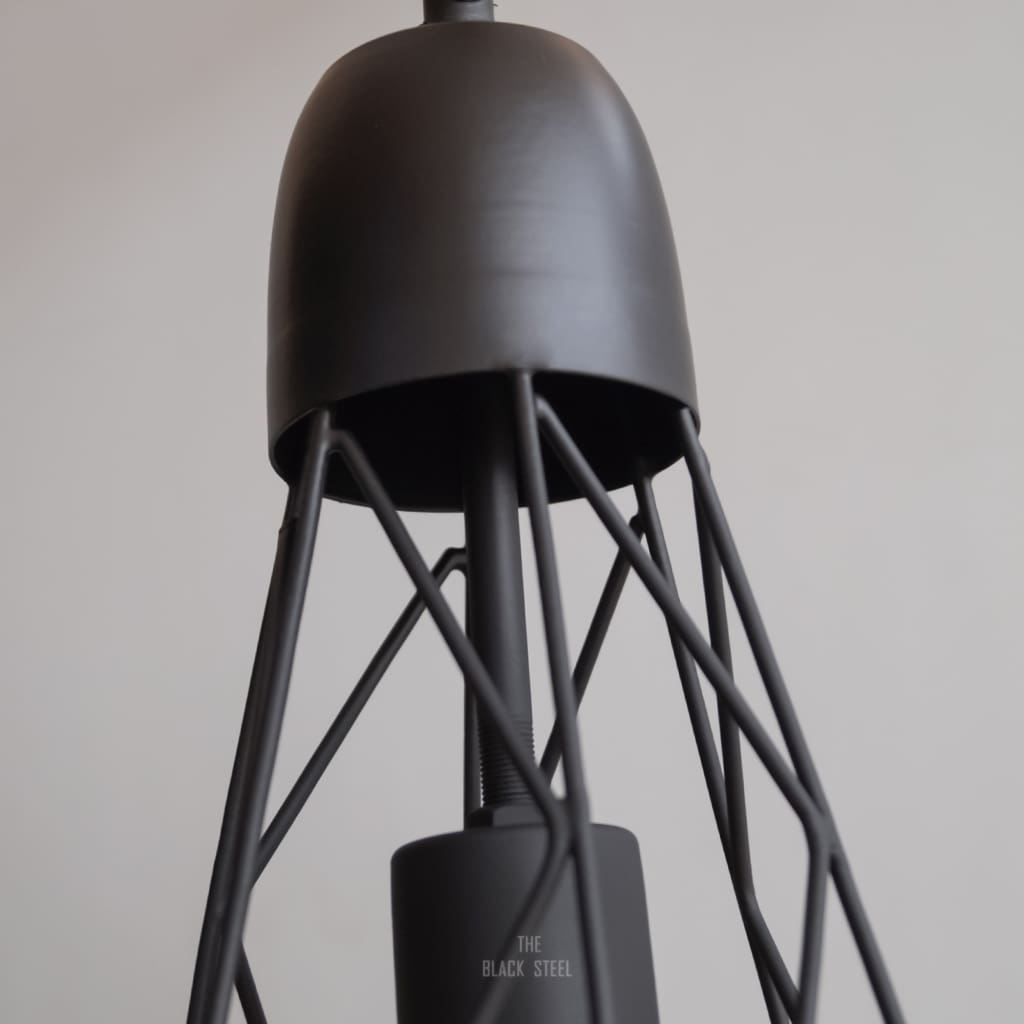 Black Industrial Geometric Pendant Lighting Retro Ceiling Lamp V2.0