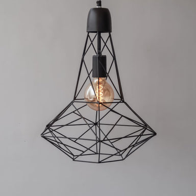 Black Industrial Geometric Pendant Lighting Retro Ceiling Lamp V2.0