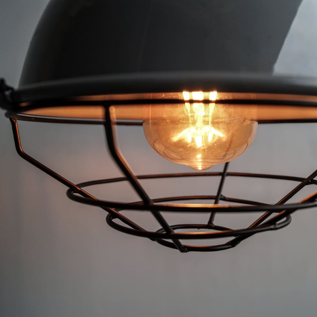 Retro Modern Grey Pendant Industrial Lighting Fixture