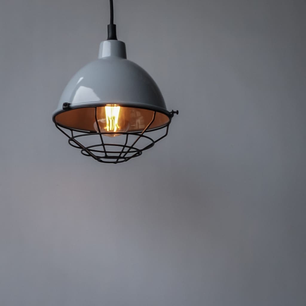 Retro Modern Grey Pendant Industrial Lighting Fixture