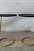 Ring Side Table - L:18’’ x B:18’’ x H:23’’ In Inches / Black Distressed/Charcoal Sheesham Top; Gold PVD Stainless Steel