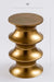 Ripple Side Table - Gold / Aluminium / 12’’ x 12’’ x 18’’ - Indoor Furniture