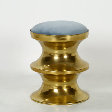 Ripple stool - Gold / Aluminium / 12’’ x 12’’ x 15’’ - Indoor Furniture