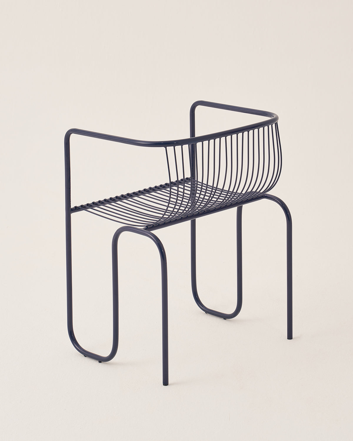 Riviera Chair - Blue / Mild Steel / 40L X 49W X 65H In Cms - Indoor Furniture