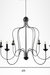 Coral Chandelier - Matte Black / Iron / 48’’Wx 48’’H - Lighting