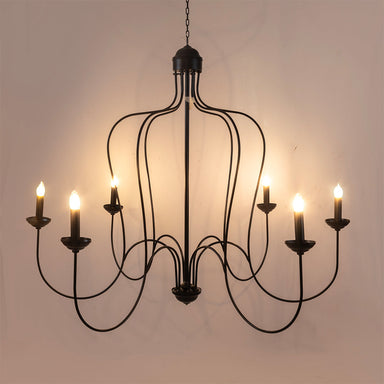 Coral Chandelier - Matte Black / Iron / 48’’Wx 48’’H - Lighting
