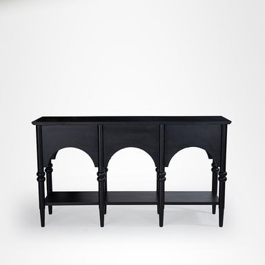 Riviera Console - L:63’’ x D:16’’ x H:35.5’’ / Black / Acacia Wood - Furniture