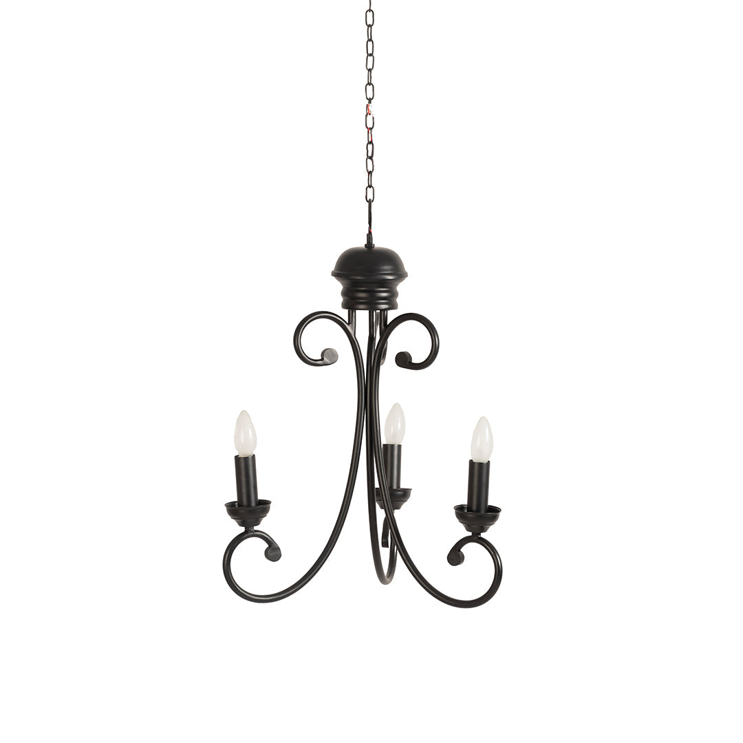 Riviera Pendant Lamp - Matte Black / Iron / 18’’Dia x 18’’H - Lighting
