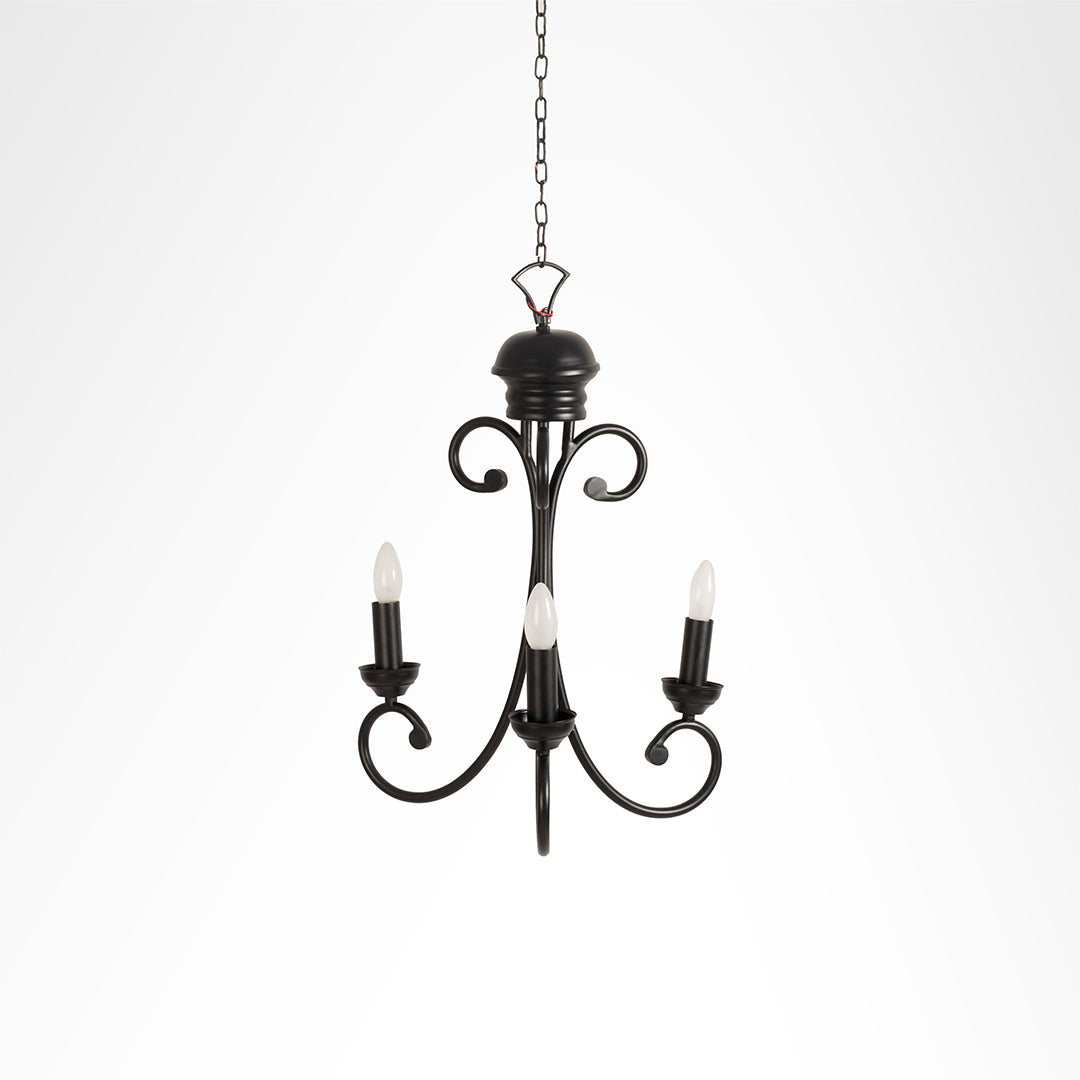 Riviera Pendant Lamp - Matte Black / Iron / 18’’Dia x 18’’H - Lighting