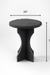 Roche Side Table - Black / Black Limestone / Dia: 16’’ H: 18.5’’ - Indoor Furniture