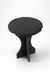 Roche Side Table - Black / Black Limestone / Dia: 16’’ H: 18.5’’ - Indoor Furniture