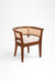 Ruby Lounge Chair - W: 27.5’’ D: 22.5’’ H: 29’’ SH: 18’’ / Light Walnut and Beige / Acacia Wood Natural Cane