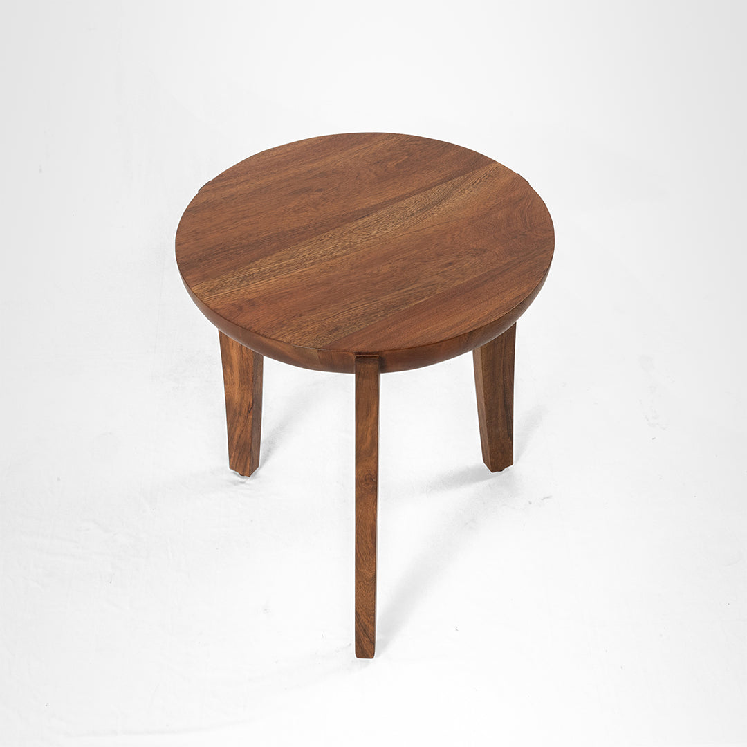 Ruby Side Table - Walnut / Acacia Wood / H: 20’’ W: 18’’ - Indoor Furniture