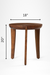 Ruby Side Table - Walnut / Acacia Wood / H: 20’’ W: 18’’ - Indoor Furniture