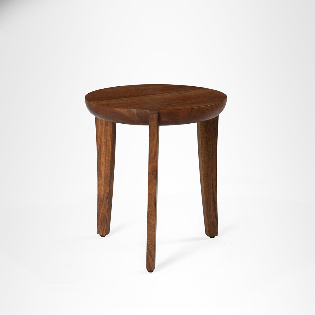 Ruby Side Table - Walnut / Acacia Wood / H: 20’’ W: 18’’ - Indoor Furniture