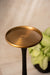 Rustic Metal Table - Black & Golden / 22 x W:22 x H:60 In Cms / Metal - Indoor Furniture