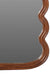Sable Teak Wood Wall Mirror - Brown / Teakwood and mirror / L: 17.5’’ W: 1.5’’ H: 27.5’’ - Decor
