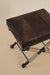 Saddle Pouf - L 20.5” x D 16.5” x H19.5” / Mild Steel, Jute, Cowhide Upholstery - Stool