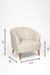 Sakura Lounge Chair - W: 31.5’’ D: 30’’ H: 31’’ SH: 16’’ / Cream / Fabric And Solid Beech Wood Legs - Indoor Furniture