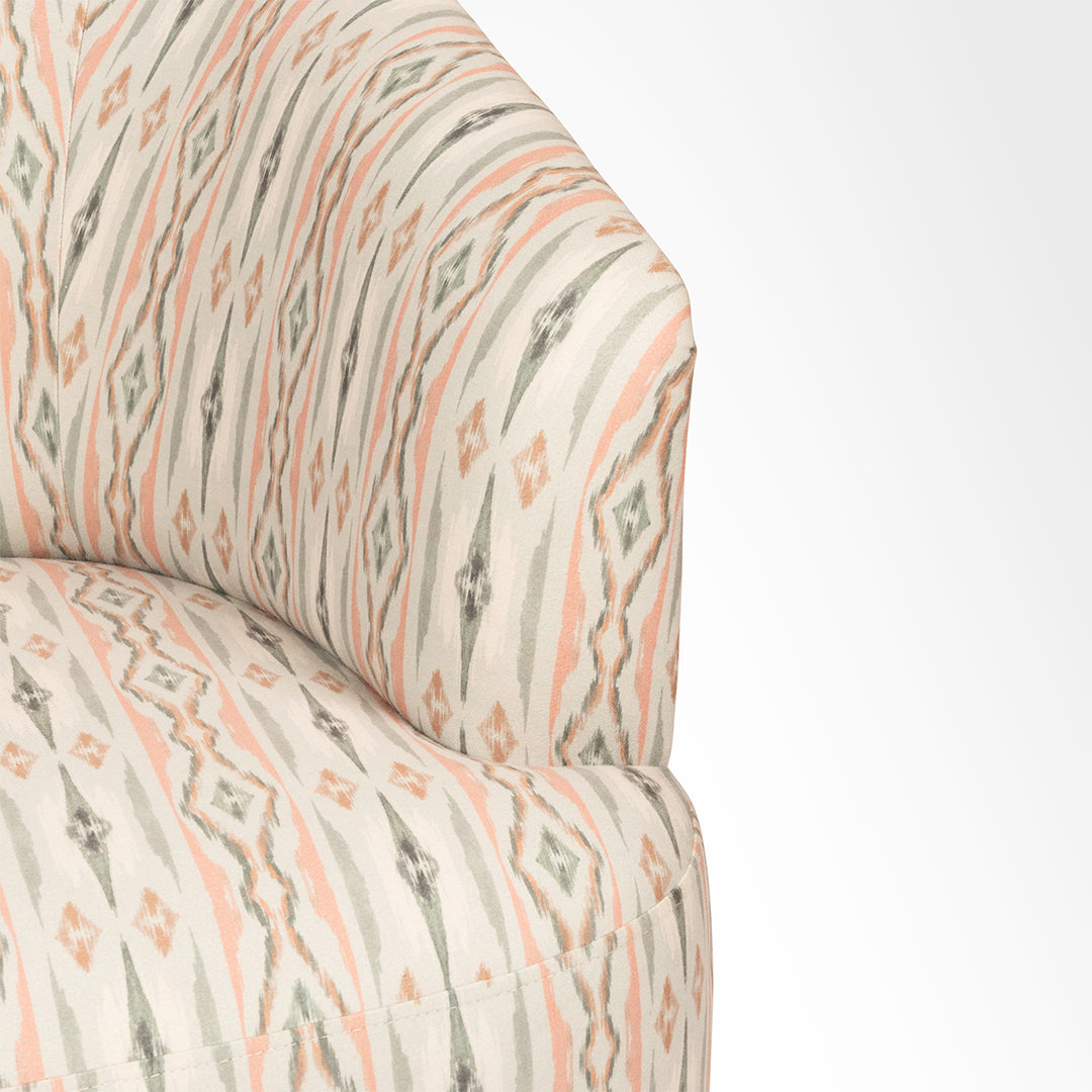 Sakura Lounge Chair - W: 31.5’’ D: 30’’ H: 31’’ SH: 16’’ / Cream / Fabric And Solid Beech Wood Legs - Indoor Furniture