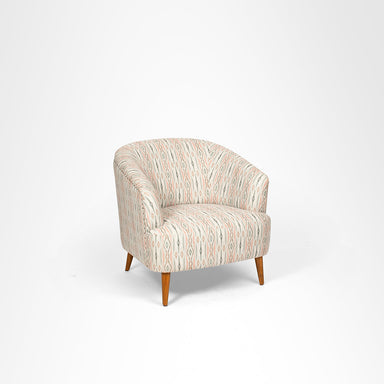 Sakura Lounge Chair - W: 31.5’’ D: 30’’ H: 31’’ SH: 16’’ / Cream / Fabric And Solid Beech Wood Legs - Indoor Furniture