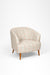 Sakura Lounge Chair - W: 31.5’’ D: 30’’ H: 31’’ SH: 16’’ / Cream / Fabric And Solid Beech Wood Legs - Indoor Furniture