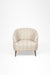 Sakura Lounge Chair - W: 31.5’’ D: 30’’ H: 31’’ SH: 16’’ / Cream / Fabric And Solid Beech Wood Legs - Indoor Furniture