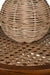 Satoi Teak Cane Pendant Lamp - Natural / Teakwood, iron and cane / D: 15’’ H (Shade): 12’’ - Lighting
