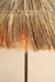 Savanna Floor Lamp - Dia 25” x H 63” / Brass plated Mild Steel, Black Marble, Raffia Shade - Floor Lamp